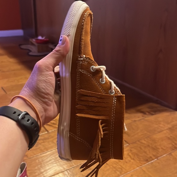 Converse All Star cognac colored boho size 6 moccasin - Picture 13 of 17
